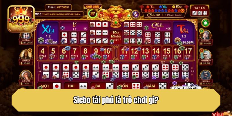  Giới thiệu cơ bản về game hot sicbo tài phú